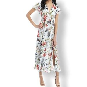 French Connection Cadencia Cari Wrap Maxi Dress 4
